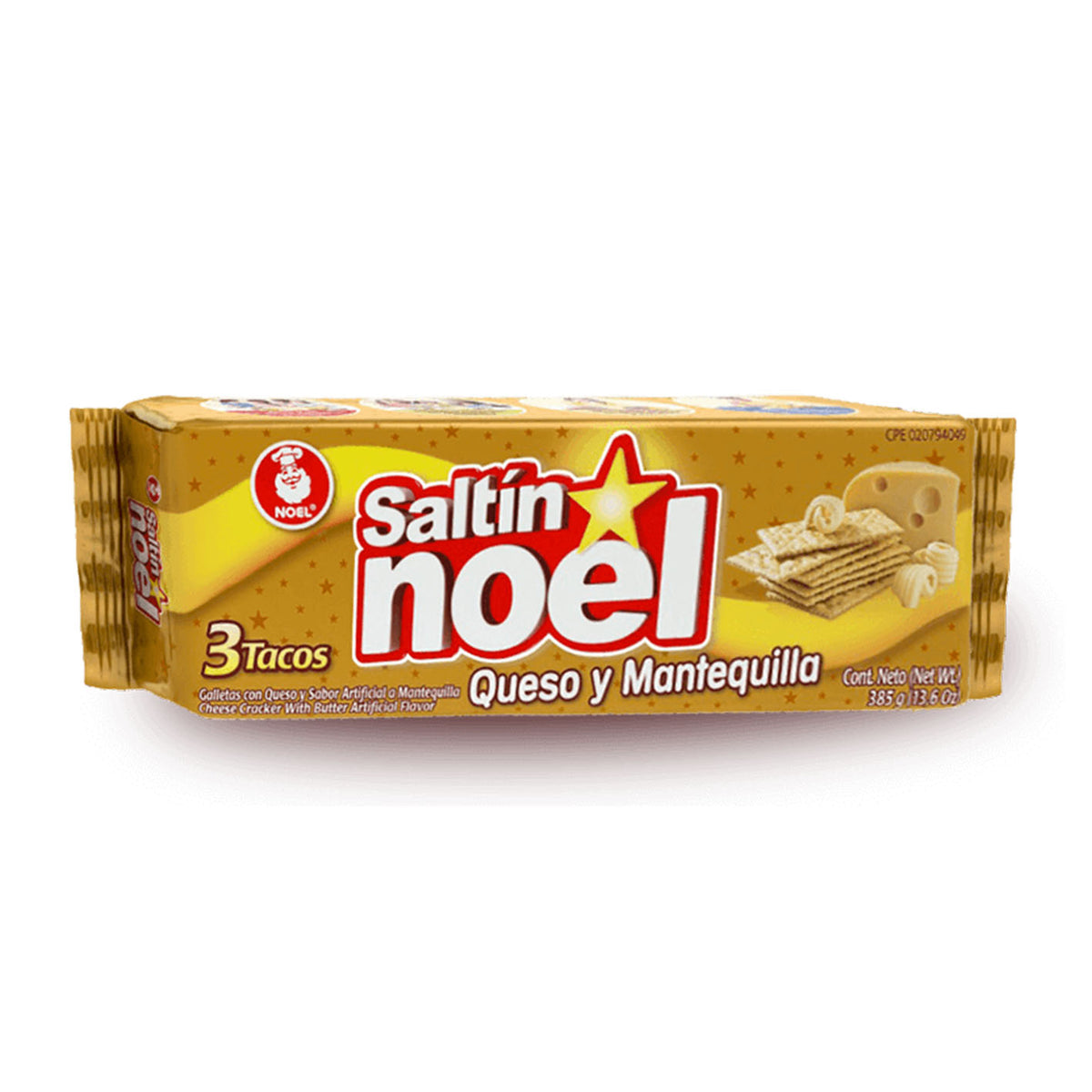 Galletas saltin noel queso y mantequilla 385g