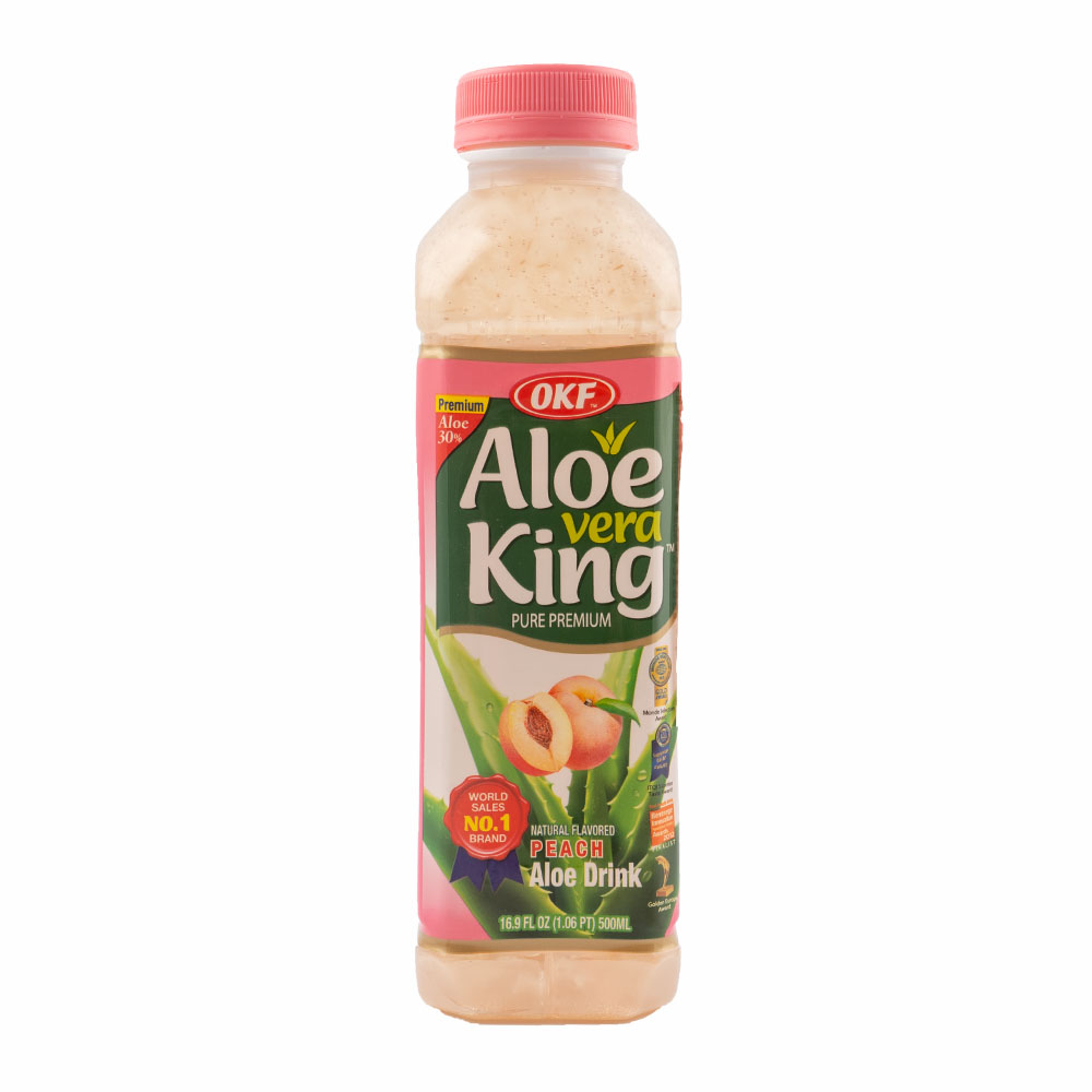 Bebida Aloe Vera King sabor melocotón 500ml